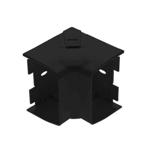 Binnenbocht 80mm ZWART - Perfecte Kabelgootoplossing

