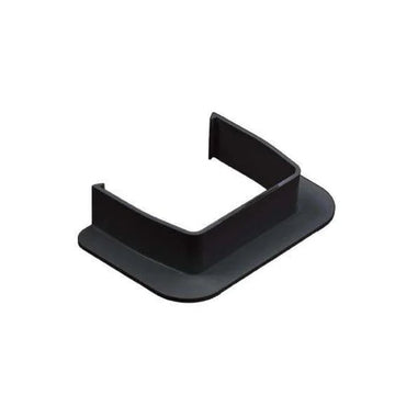 Roset 80mm ZWART - Strakke Muurafwerking Kabelgoot

