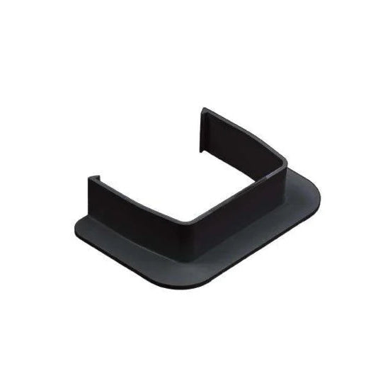 Roset 80mm ZWART - Strakke Muurafwerking Kabelgoot

