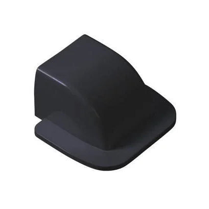 Muurkap 80mm ZWART - Perfecte Kabelgootafwerking

